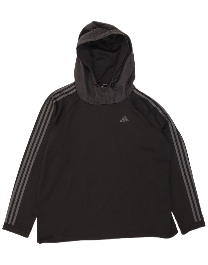 Męska bluza z kapturem Adidas Aeroready 2XL Czarny poliester