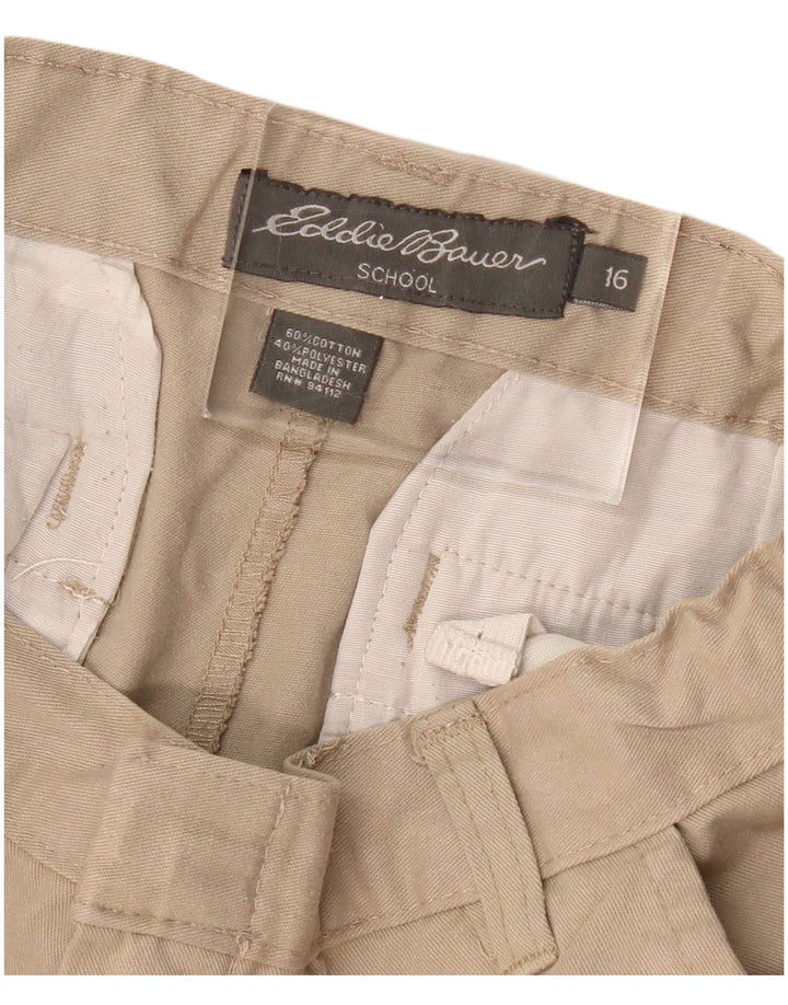 Szorty Chino chłopięce EDDIE BAUER 15-16 lat W26 beżowa bawełna