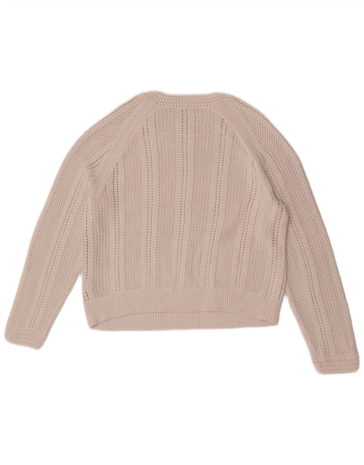 Marks & Spencer Damski sweter z okrągłym dekoltem, UK 14, średni złamanej bieli