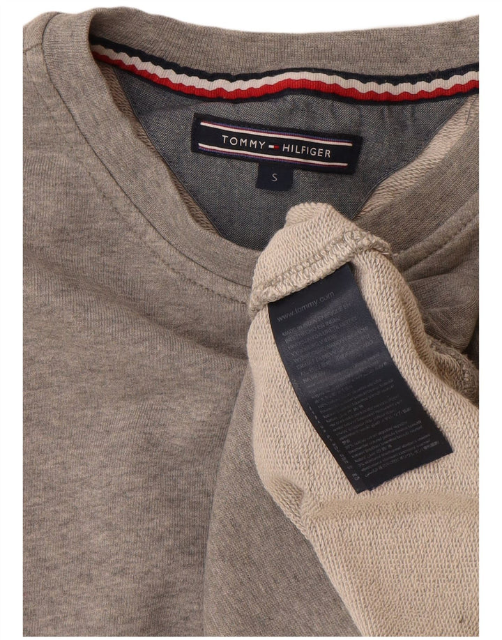 Męska bluza Tommy Hilfiger, mała, szara, nakrapiana bawełna