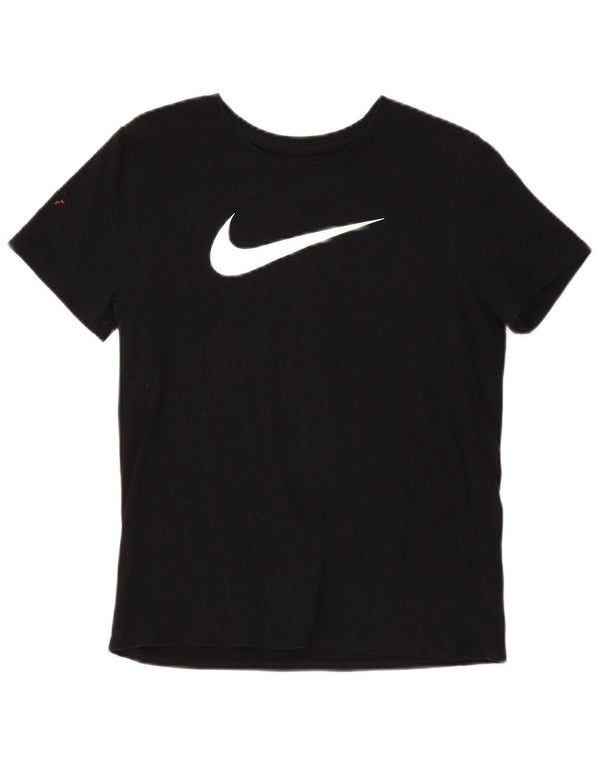 Damska koszulka Nike Dri Fit z grafiką Top UK 10, mała czarna