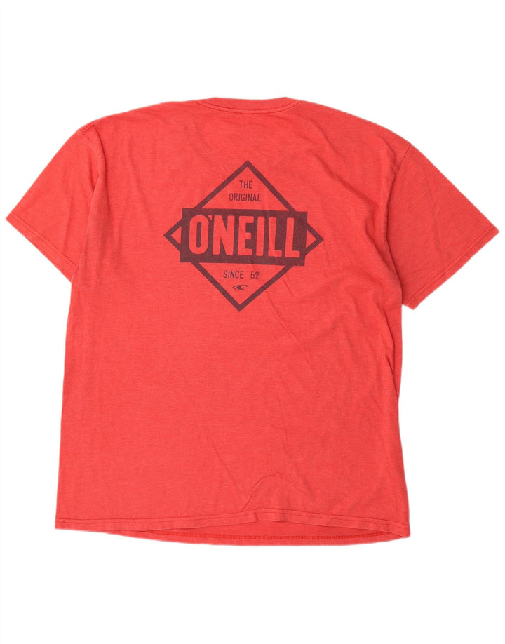 Męski T-shirt z grafiką O'Neill, XL, czerwony, bawełniany