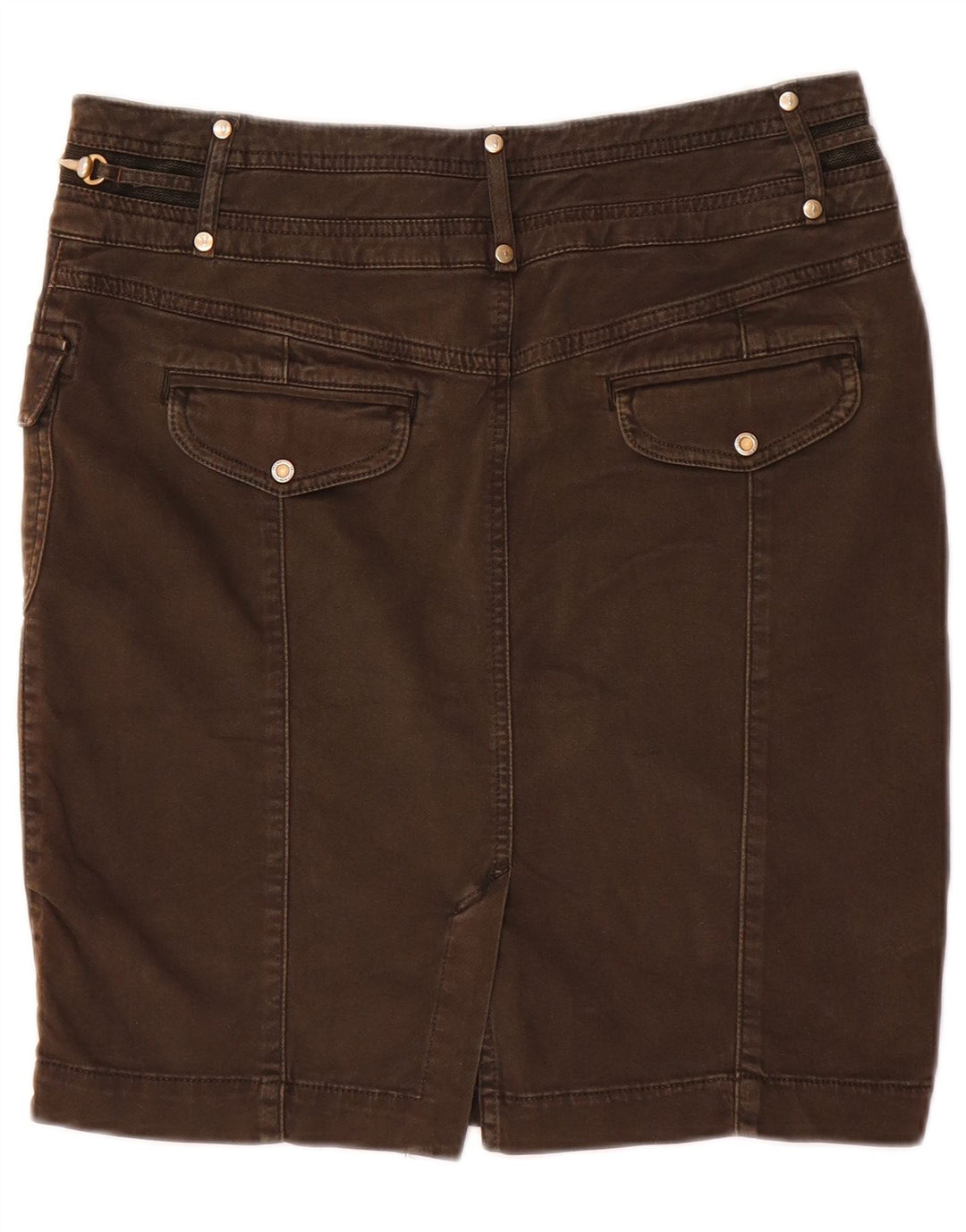 Damska spódnica dżinsowa Trussardi IT 42 Medium W28 Brązowa bawełna
