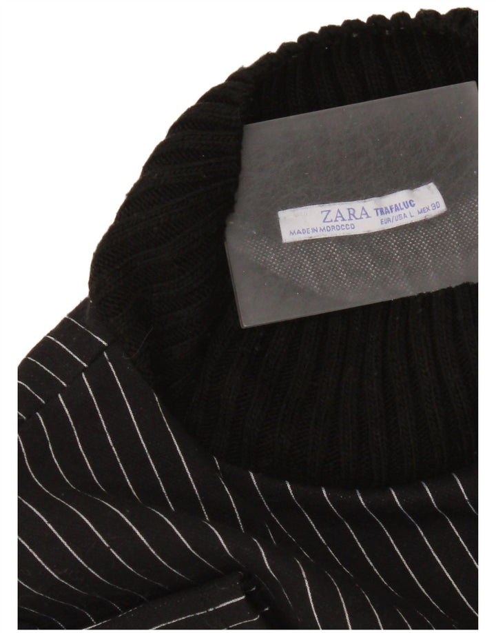 Damska sukienka typu shift Zara UK 16, duże czarne prążki