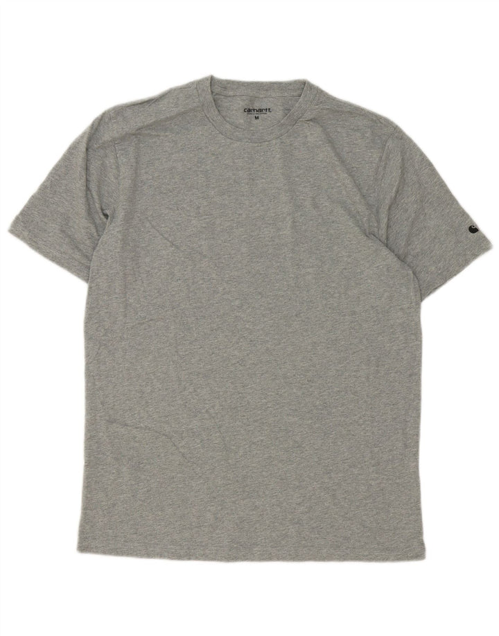T-shirt męski Carhartt, średnioszary, bawełniany