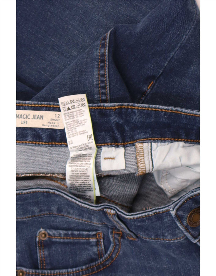 Marks & Spencer Damskie The Magic Slim Jeans UK 12 Medium W30 L30 Niebieski