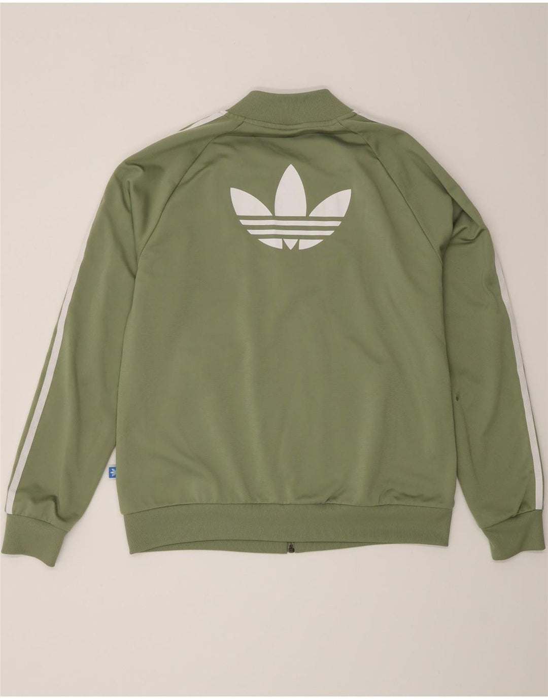 Damska kurtka dresowa Adidas Graphic UK 16, duża, zielona, poliestrowa