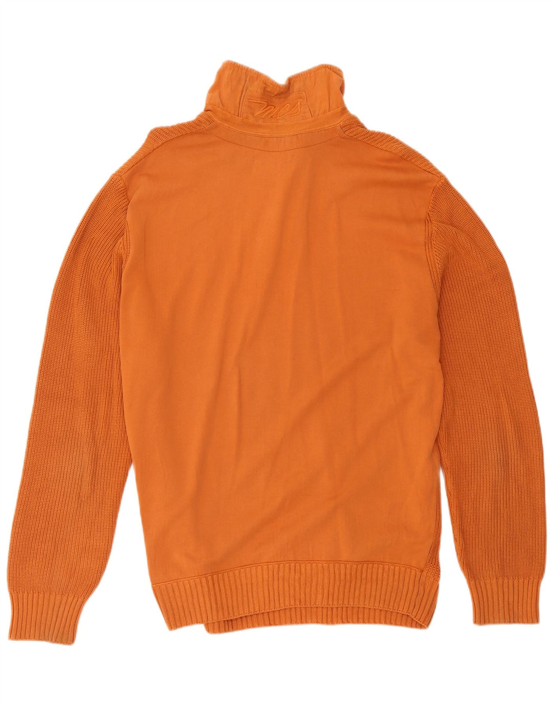 Marlboro Classics Męski sweter z zamkiem błyskawicznym 2XL Pomarańczowa bawełna