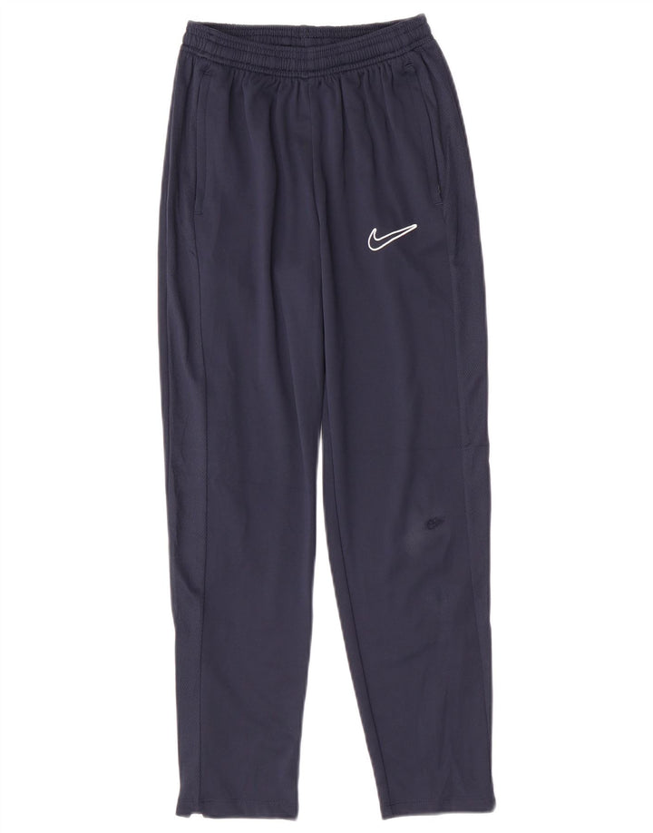 Chłopięce spodnie dresowe Nike w wieku 12-13 lat, duże, granatowe, poliestrowe
