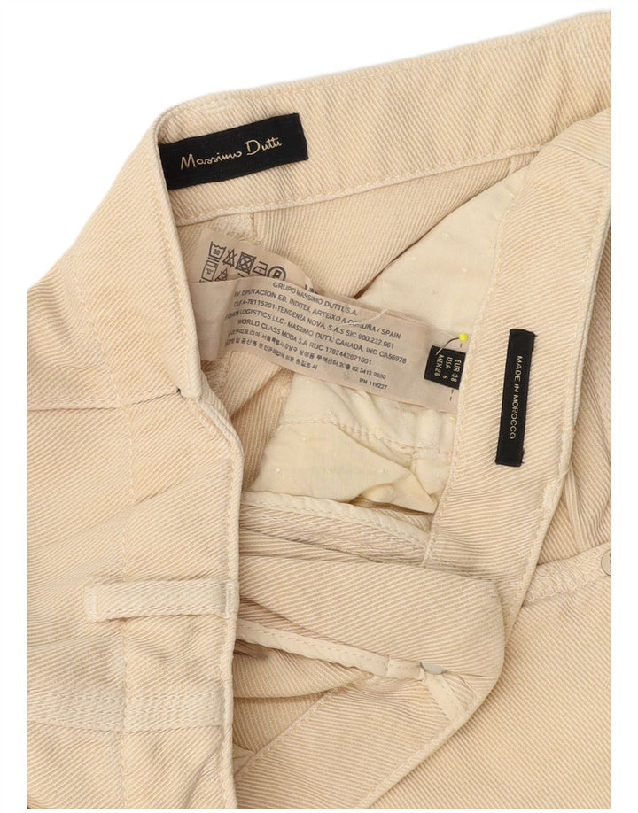 Spodnie damskie Massimo Dutti EU 38 Small W28 L24 Beżowy Lyocell