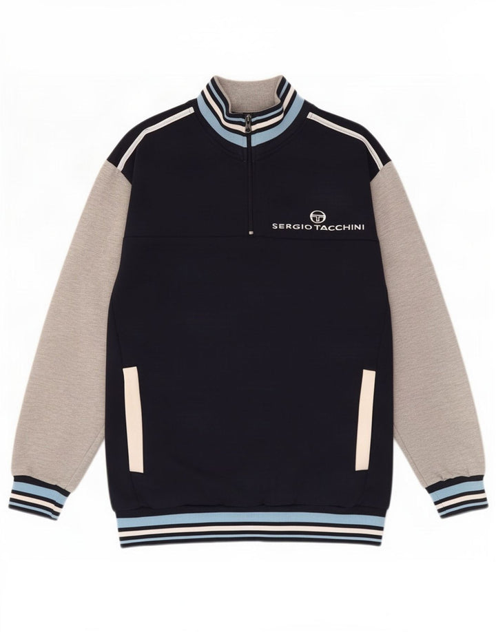 Damska bluza z grafiką Sergio Tacchini, UK 14, średni granat