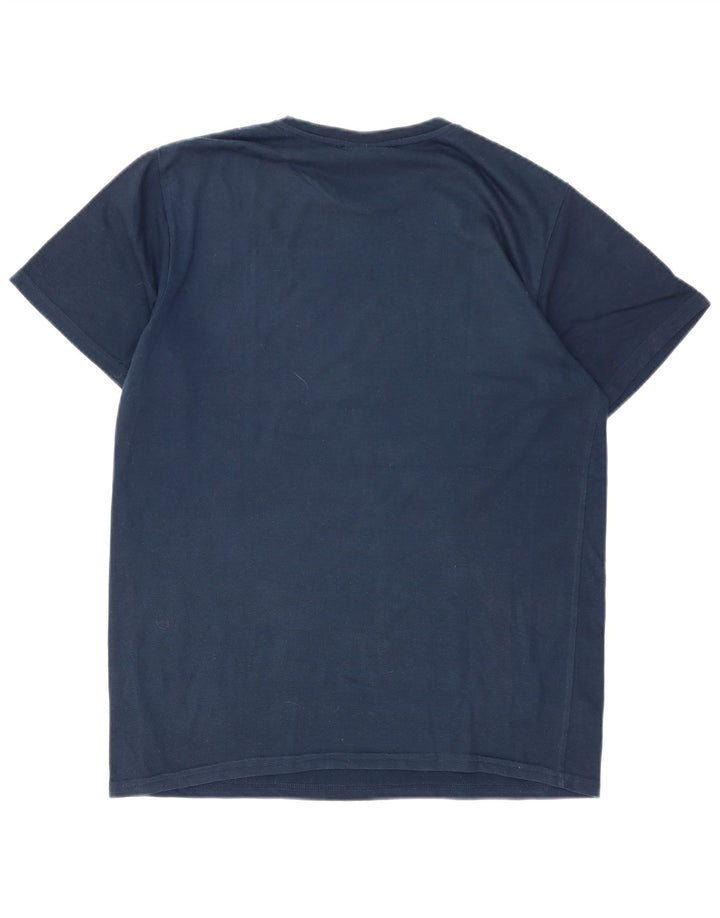 SERGIO TACCHINI Męski T-shirt z grafiką, mały, granatowy poliester