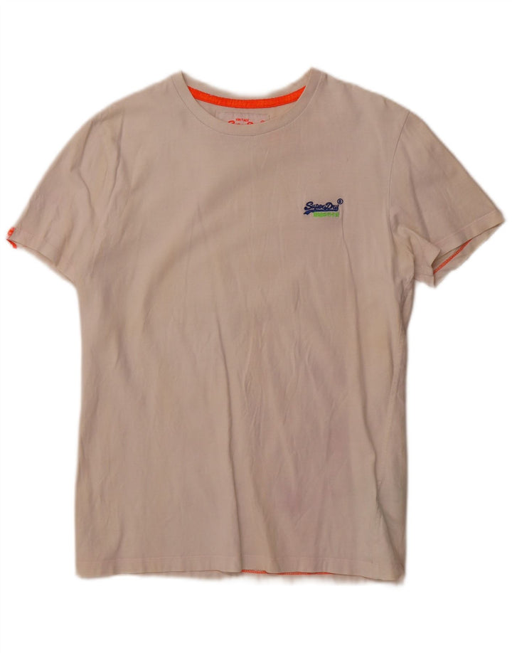 Superdry męskie średnie białe bawełniane