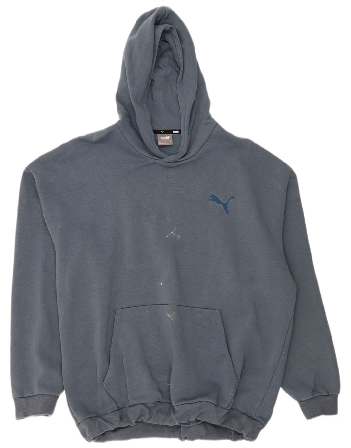 Męski sweter z kapturem PUMA XL, niebieski, bawełniany