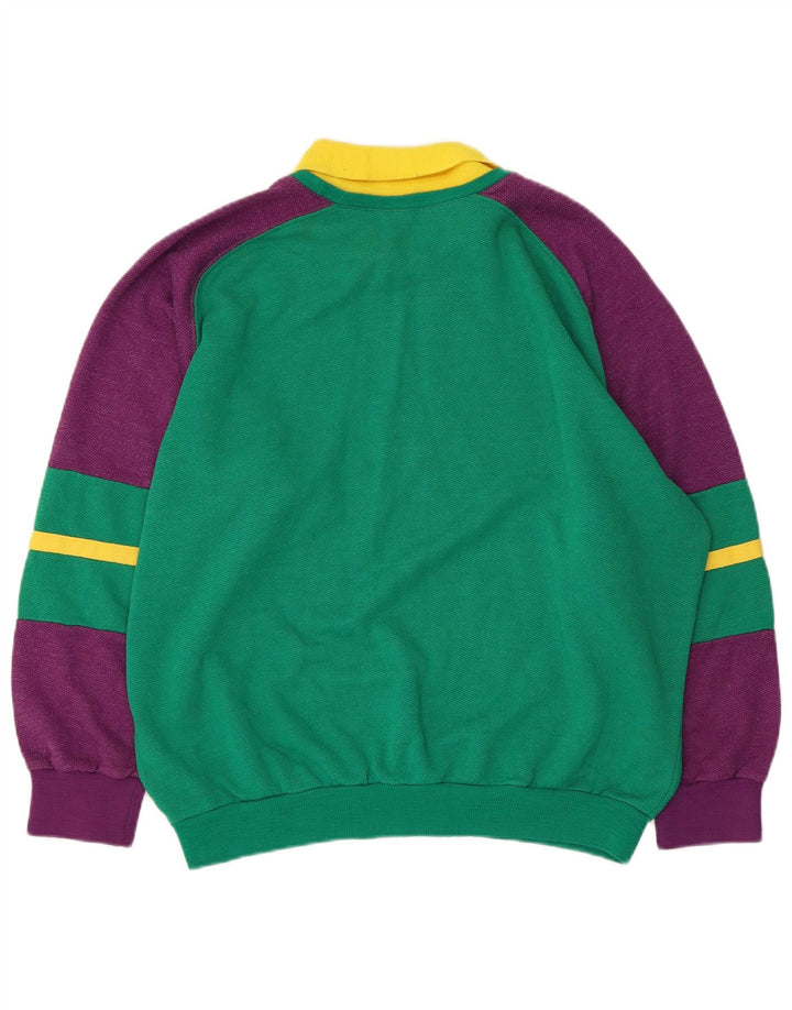 Damska bluza oversize z grafiką Sims UK 16, duża, zielona