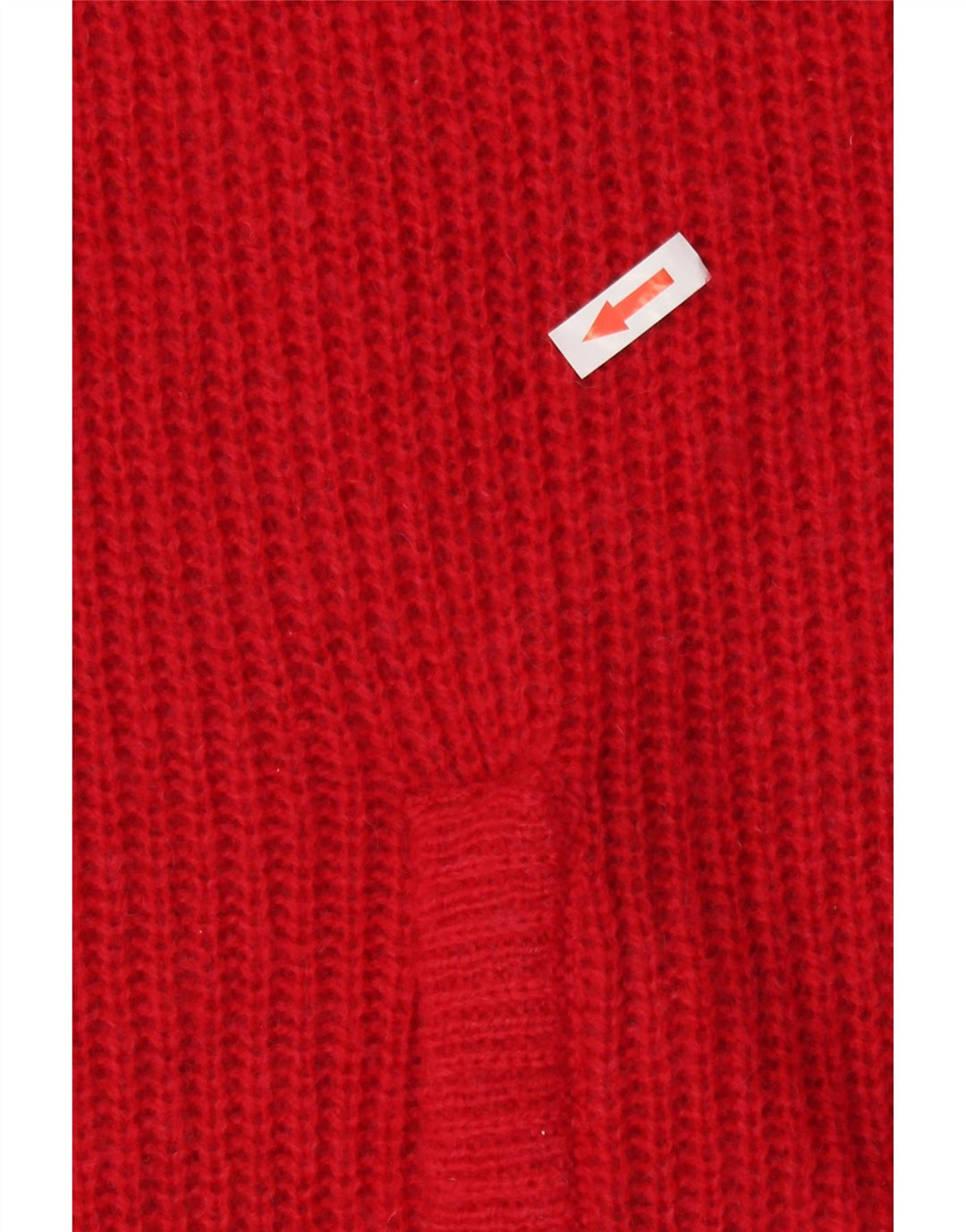 Sweter damski w stylu vintage, rozpinany UK 16, duży czerwony