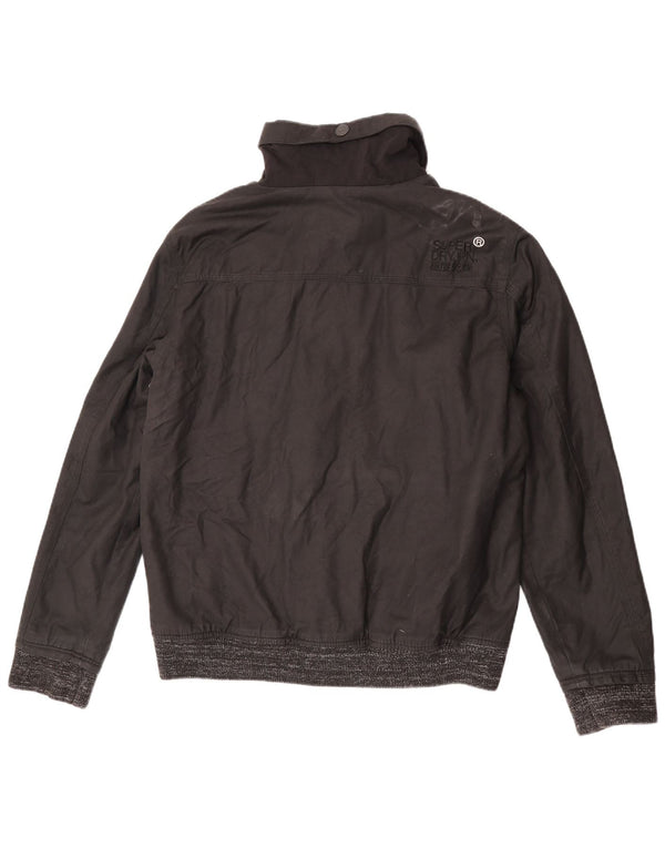 Męska kurtka bomber Superdry The Windbomber UK 44 2XL Czarna, bawełniana
