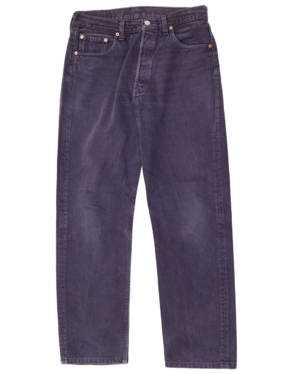 Męskie dżinsy Levi's 501 Straight W33 L31 Granatowa bawełna