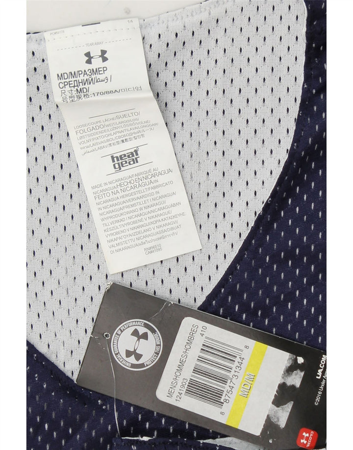 Męska kamizelka z grafiką UNDER ARMOUR o luźnym kroju, średnia, granatowa
