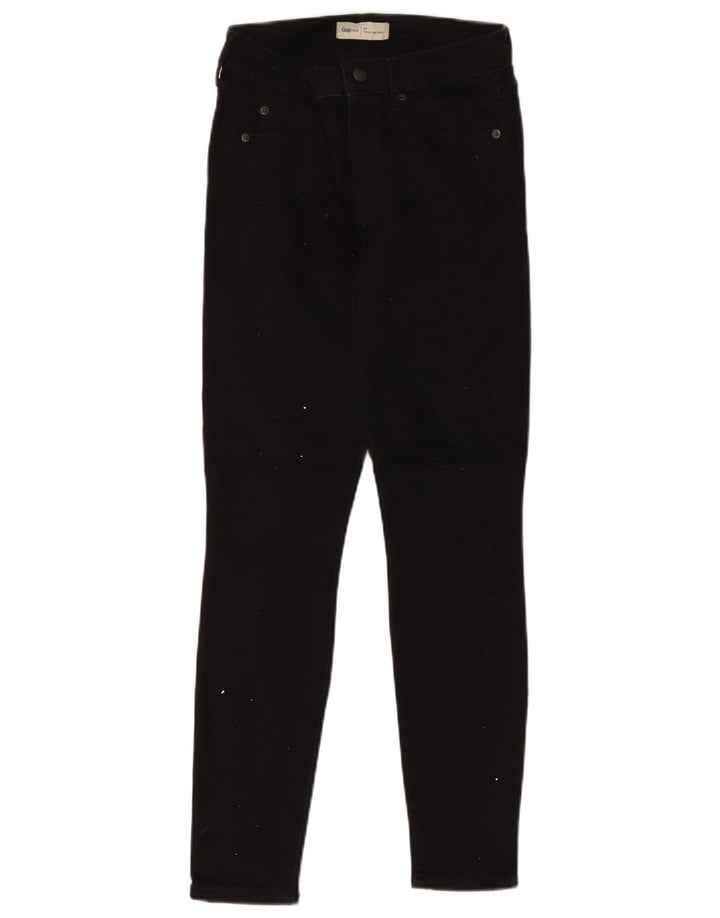 Damskie jeansy skinny Gap W26 L28 Czarne bawełniane