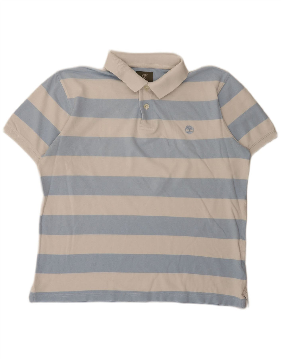 Męska koszulka polo Timberland o regularnym kroju, duża, bawełniana w niebieskie paski