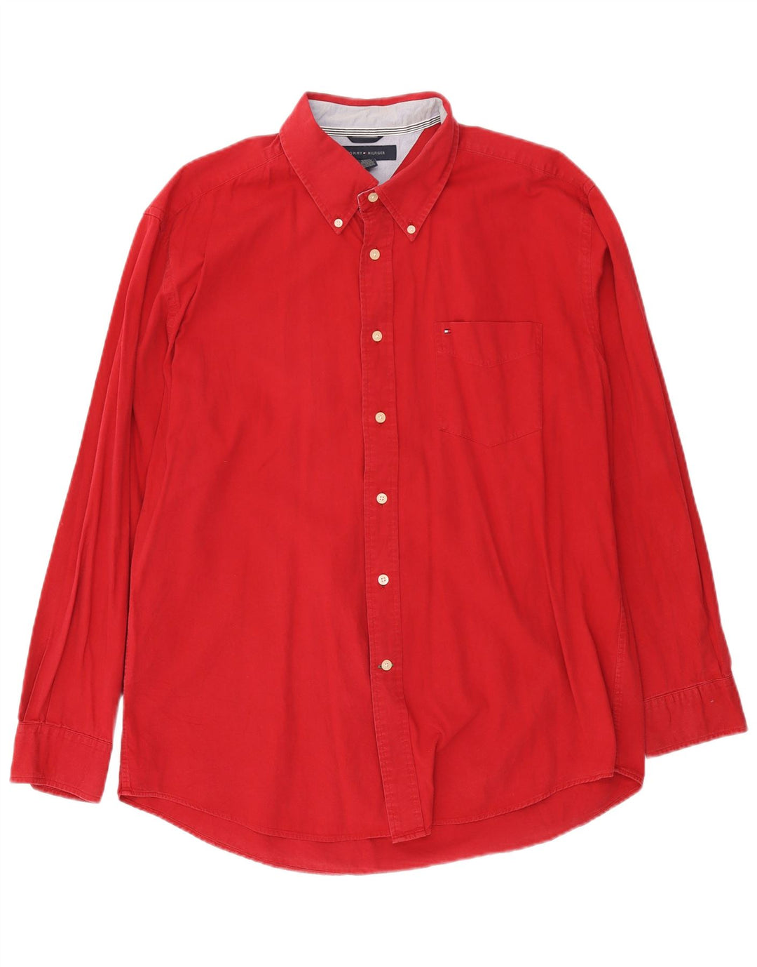 Koszula męska Tommy Hilfiger XL, czerwona, bawełniana