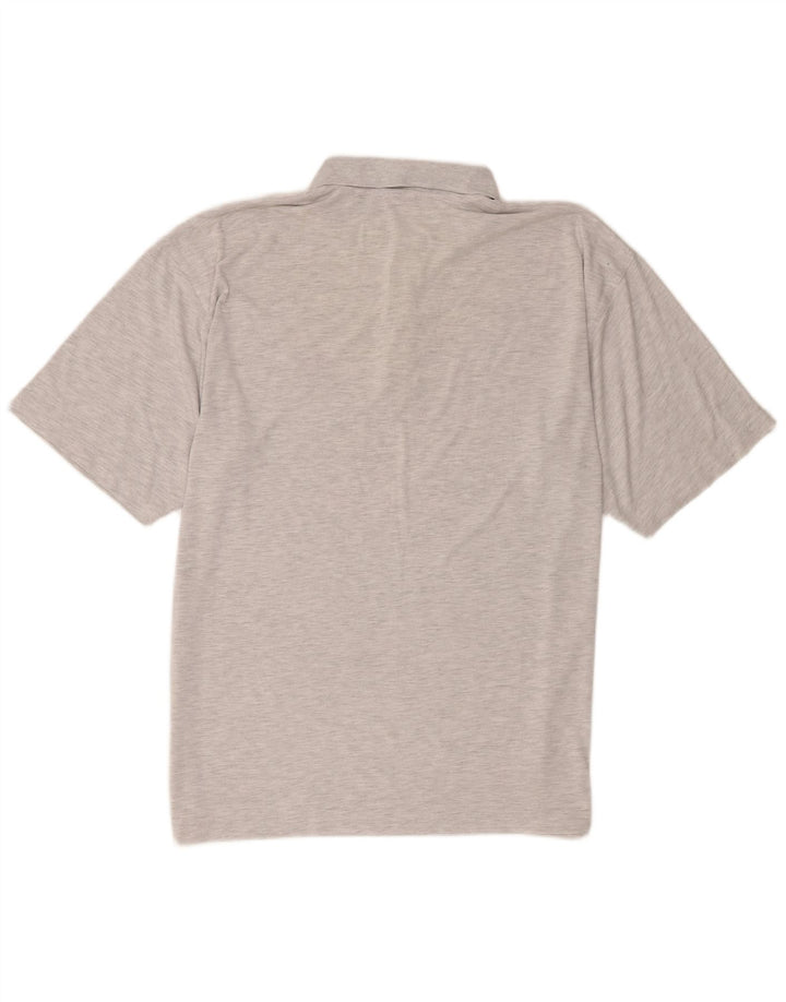 Męska koszulka polo Puma, duża, szara, nakrapiana, poliester
