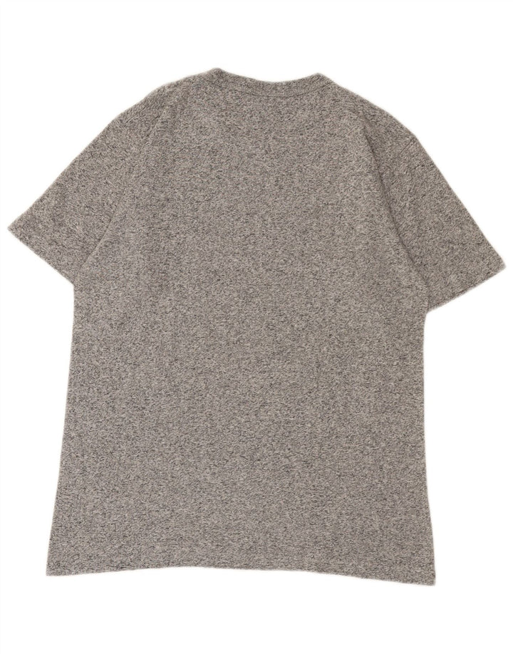 Męski T-shirt z grafiką CHAMPION, mały, szary, nakrapiany