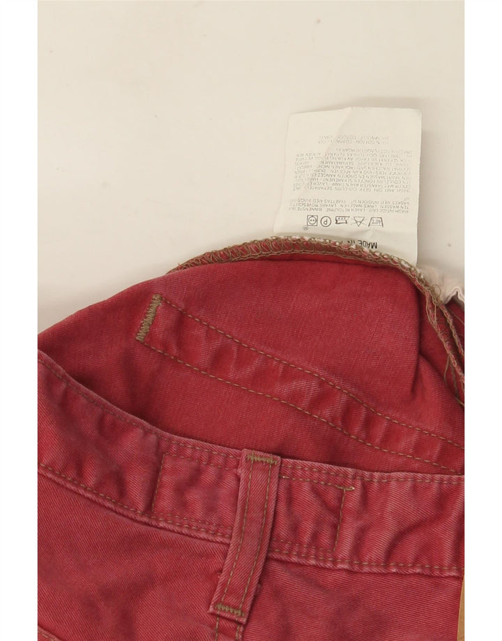 Męskie jeansy Levi's 401 Straight W31 L26 Czerwone bawełniane