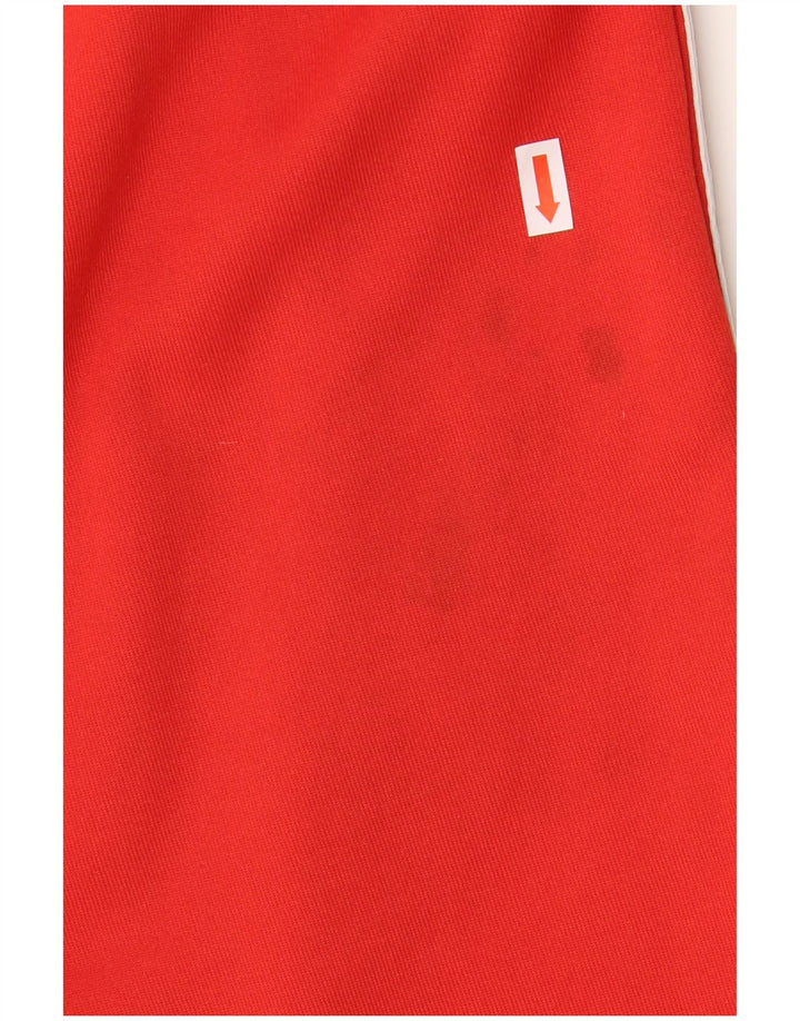 Męskie spodenki sportowe ADIDAS z grafiką, małe, czerwone, poliestrowe