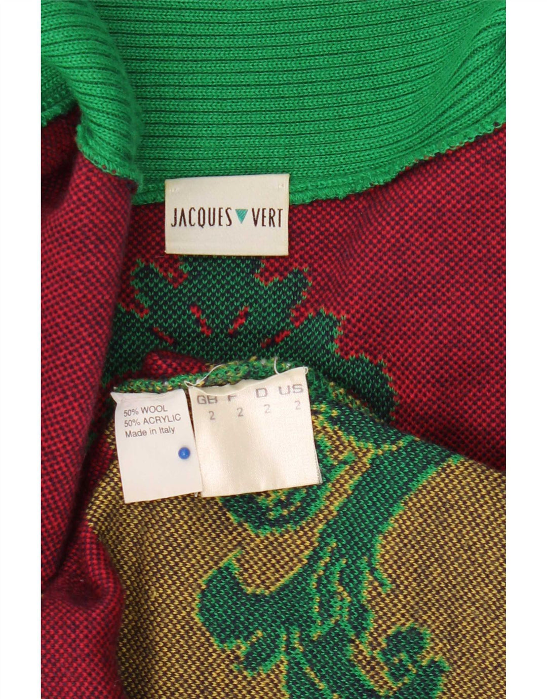 Damski sweter oversize Jacques Vert Longline UK 2 2XS Zielony