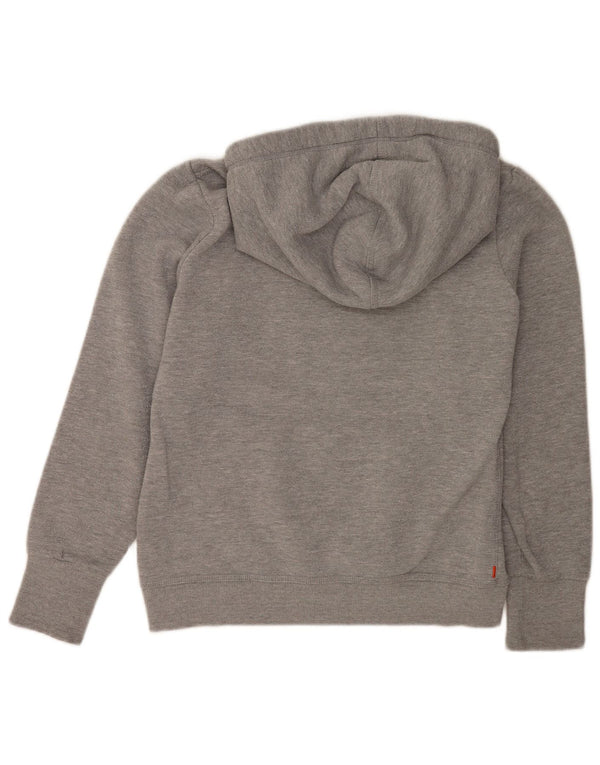 Damski sweter z kapturem Superdry Graphic UK 16, duży, szary, bawełniany
