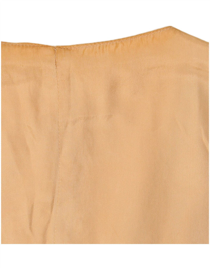 Kamizelka damska Vintage UK 18 XL Beżowy geometryczny poliester