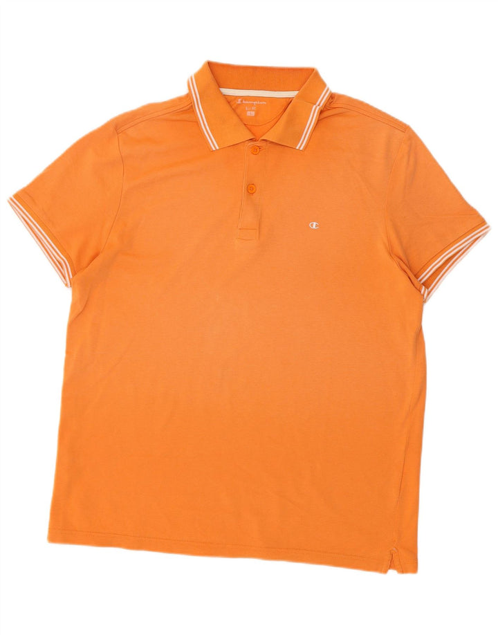 Męska koszulka polo CHAMPION Easy Fit, duża, pomarańczowa