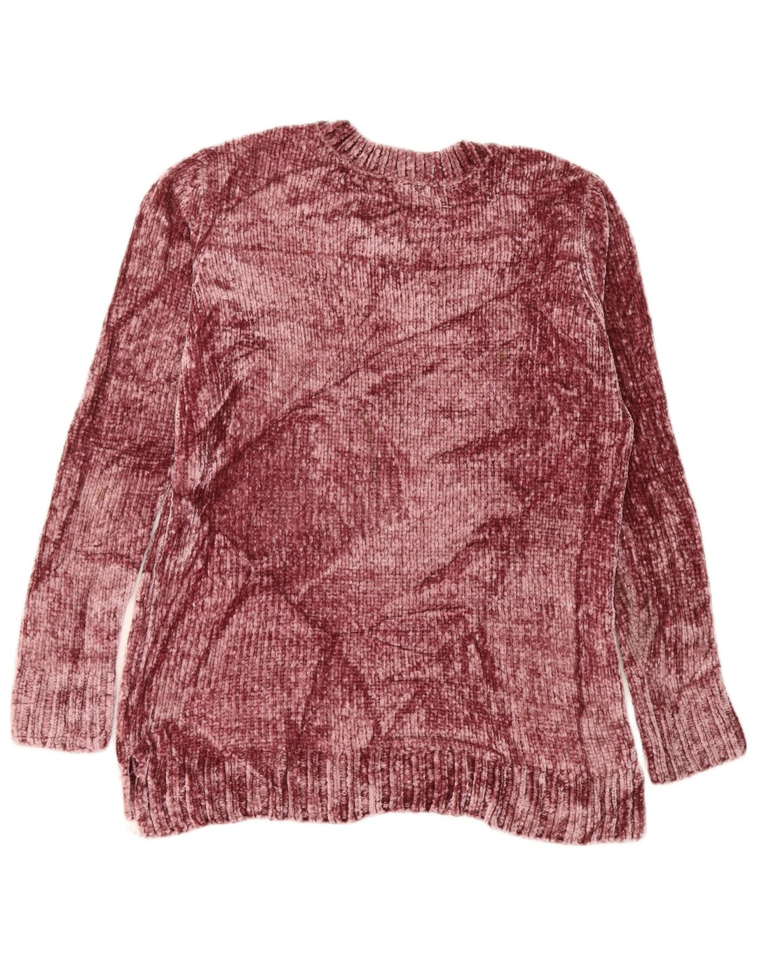 ORVIS Damski sweter z dekoltem w kształcie litery V, UK 14, średni bordowy poliester