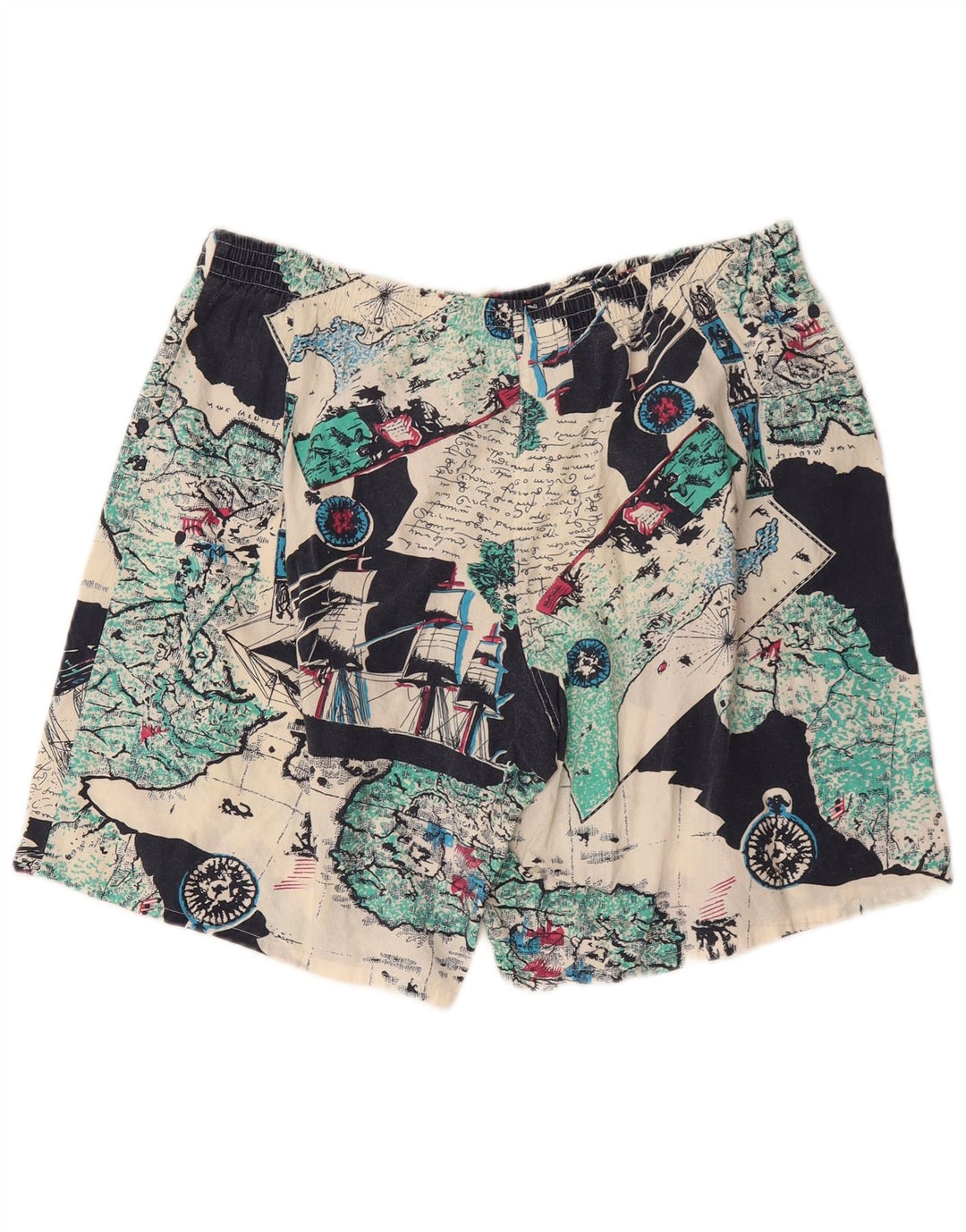 Męskie spodenki kąpielowe w stylu vintage w abstrakcyjny wzór IT 54 XL, wielobarwna bawełna