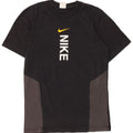 Męski T-shirt z grafiką Nike, mały, czarny, bawełniany z blokami kolorów