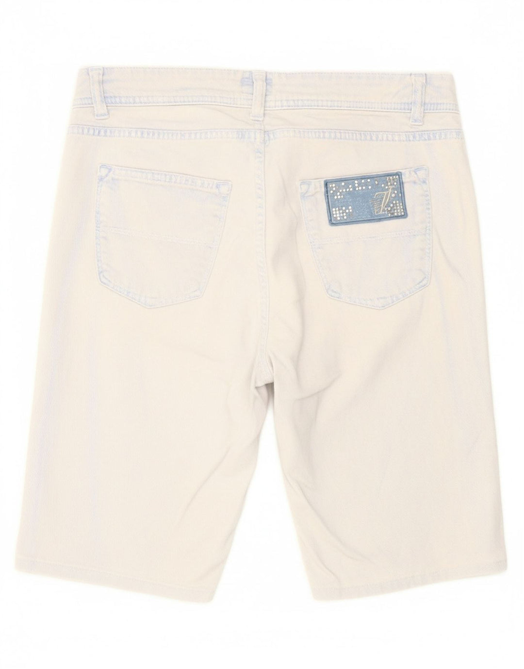 TRUSSARDI Womens Denim Shorts W27 Small Blue Cotton Vintage Trussardi and Second-Hand Trussardi from Messina Hembry 