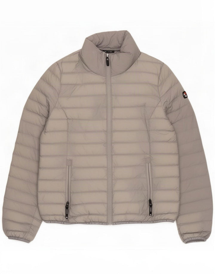 Ocieplana kurtka damska Superdry UK 14 duża, szara nylon