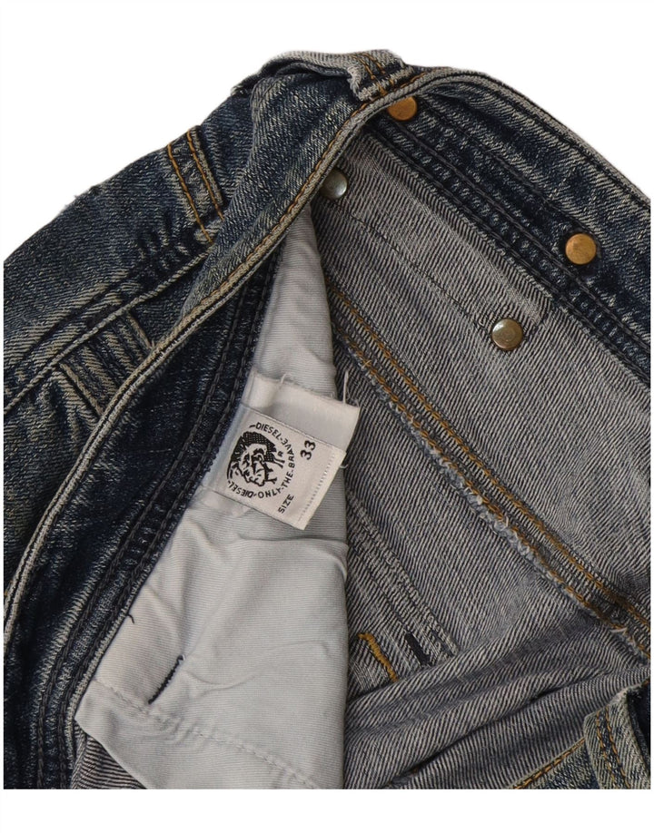 Męskie jeansy Diesel Cargo Bootcut W33 L33 Niebieskie