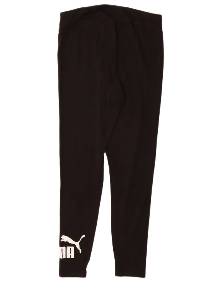 Damskie legginsy z grafiką PUMA UK 14, duże, czarne, bawełniane