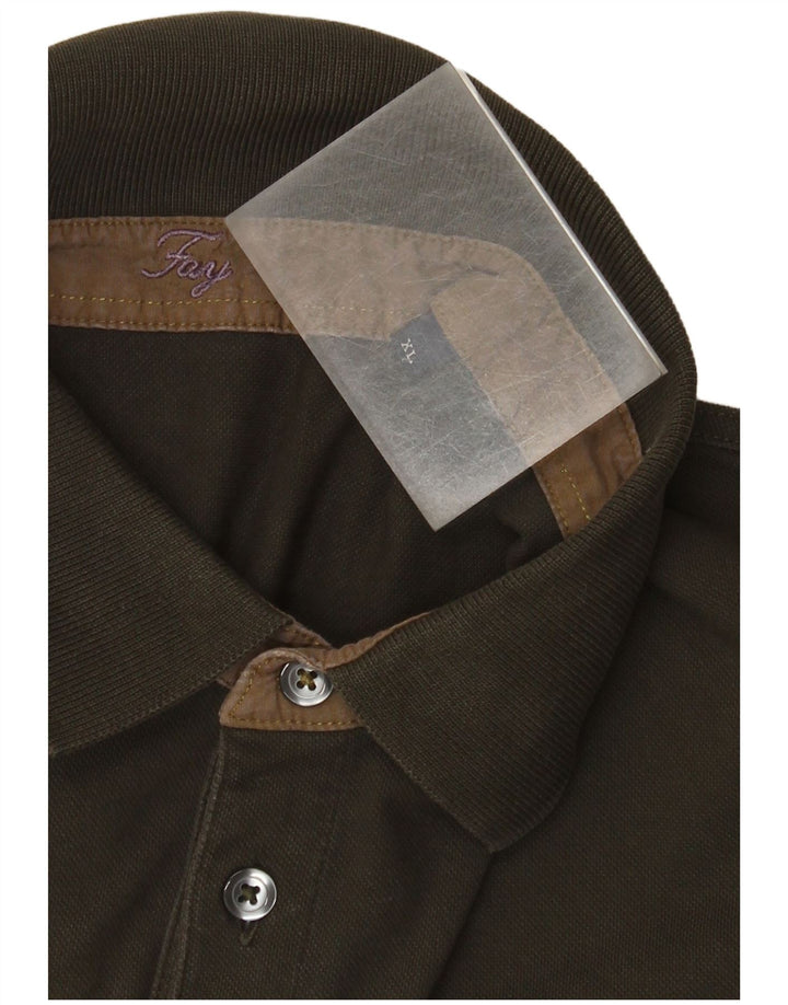 Chłopięca koszulka polo Fay, 15-16 lat, XL, khaki