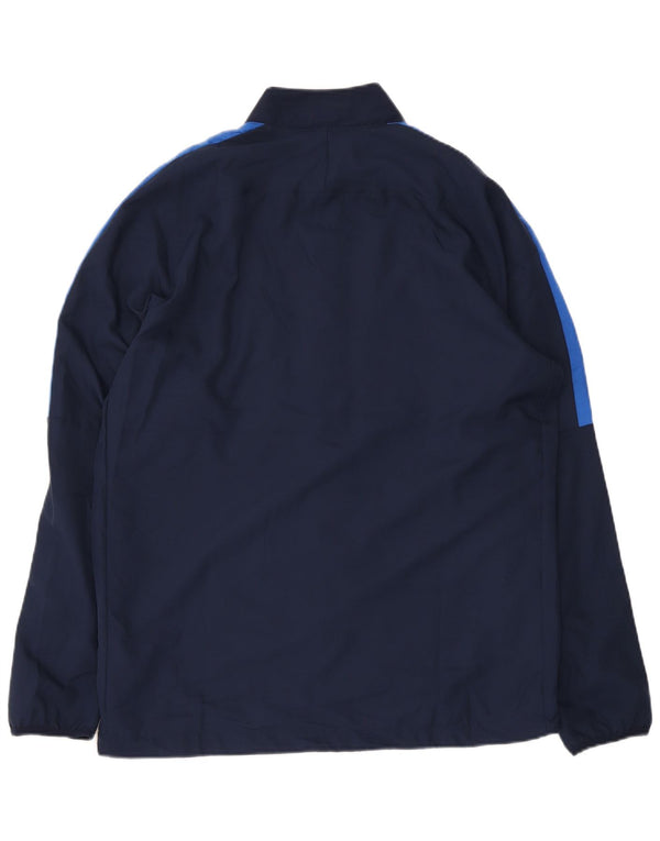 Męska kurtka dresowa Nike Dri Fit Graphic, duża, granatowa, z blokami kolorów