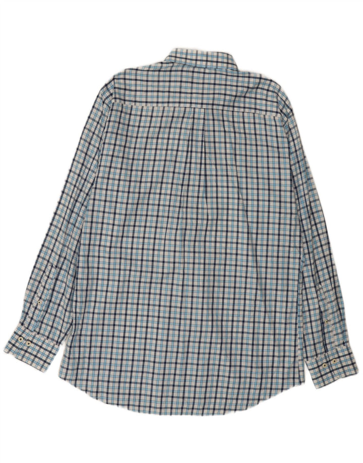 Koszula męska Peter Millar, duża, niebieska, bawełniana w kratę