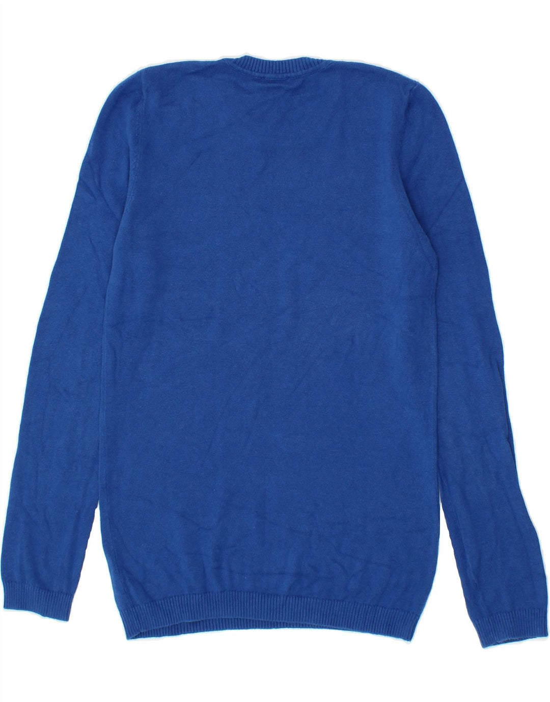 BENETTON Womens Crew Neck Jumper Sweater UK 10 Small Blue Vintage Benetton and Second-Hand Benetton from Messina Hembry 