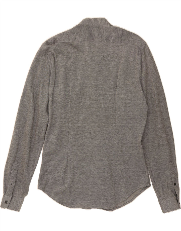 ZARA Mens Slim Fit Shirt Medium Grey Vintage Zara and Second-Hand Zara from Messina Hembry 