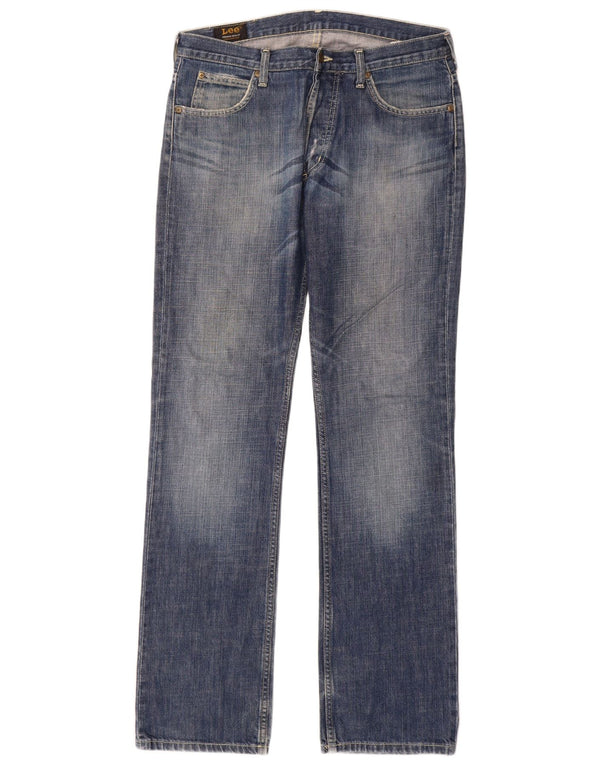 Męskie jeansy Lee Freeburn Straight W32 L34 Niebieskie bawełniane