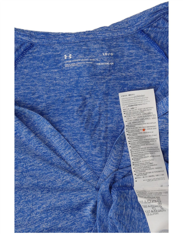Damska bluza z kapturem Under Armour z długim rękawem, duża niebieska, UK 16, z poliestru