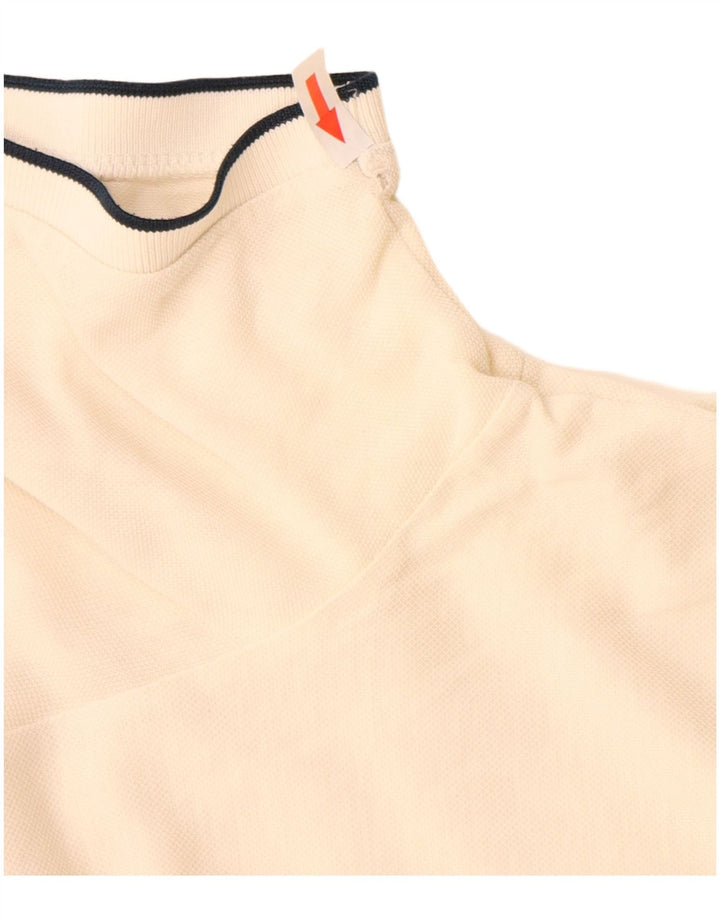 Męska koszulka polo Superdry 2XL w kolorze złamanej bieli, bawełniana