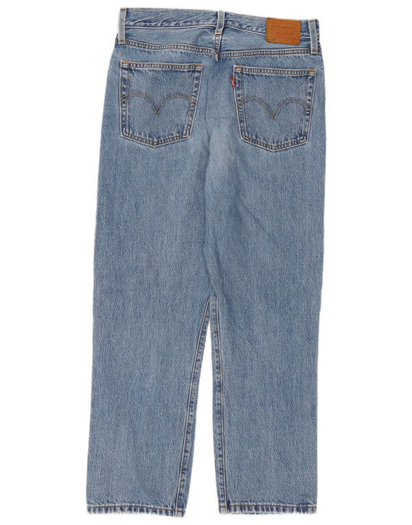 Damskie jeansy Levi's 501 Straight W28 L26 Niebieskie bawełniane